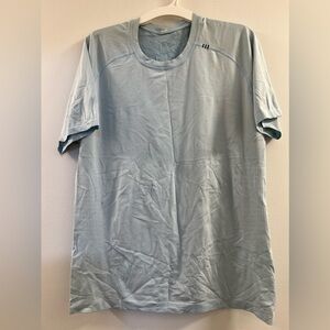 Lululemon Metal Vent Tech Short Sleeve Tee T-shirt Top Light Blue